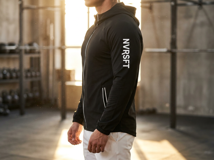 Chamarra Técnica Softshell con Capucha y Forro Polar Resistente al Viento - NVRSFT®