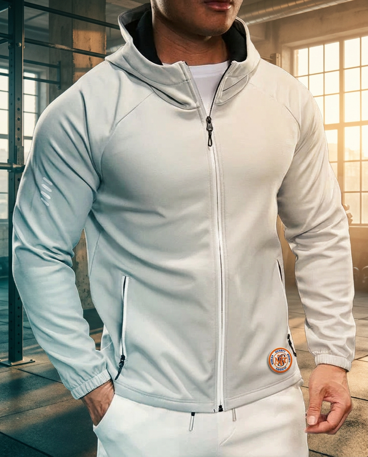 Chamarra Técnica Softshell con Capucha y Forro Polar Resistente al Viento - NVRSFT®