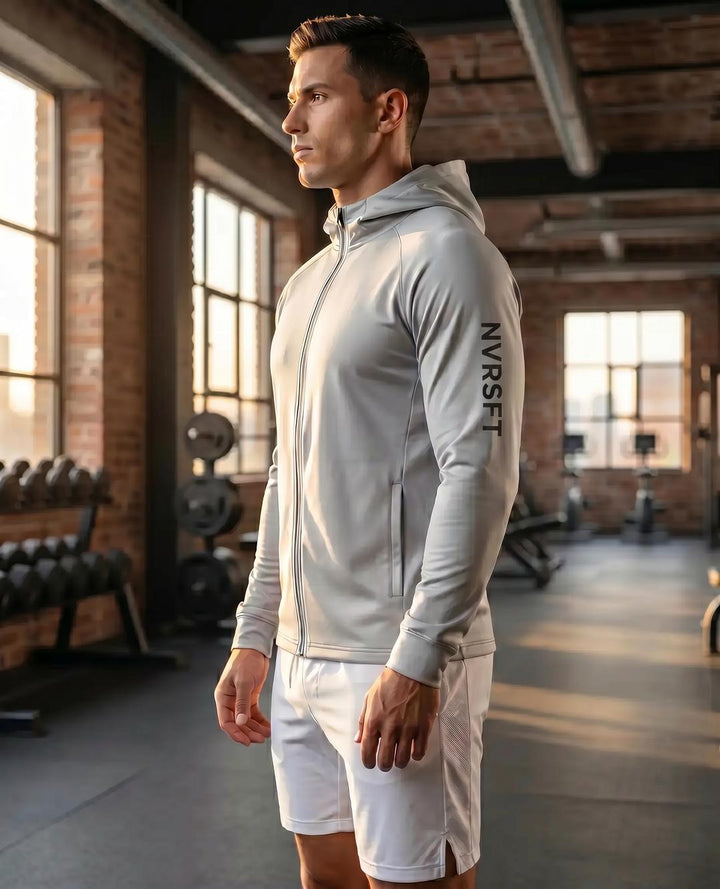 Chamarra Técnica Softshell con Capucha y Forro Polar Resistente al Viento - NVRSFT®