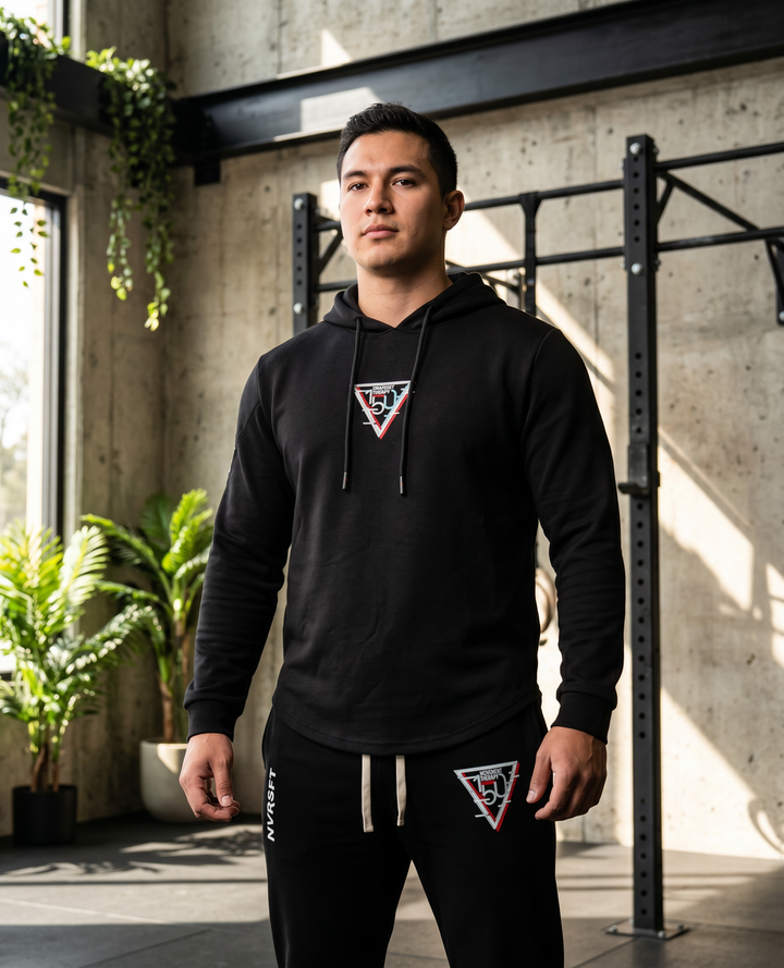 Hoodie deportivo Kore, ajuste muscular y tejido Heat Gear para entrenamiento - 150 TM NVRSFT