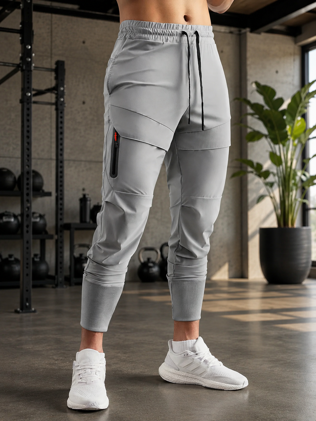 Pantalones deportivos cargo active jogger Stay Cool de rib alto - NVRSFT®