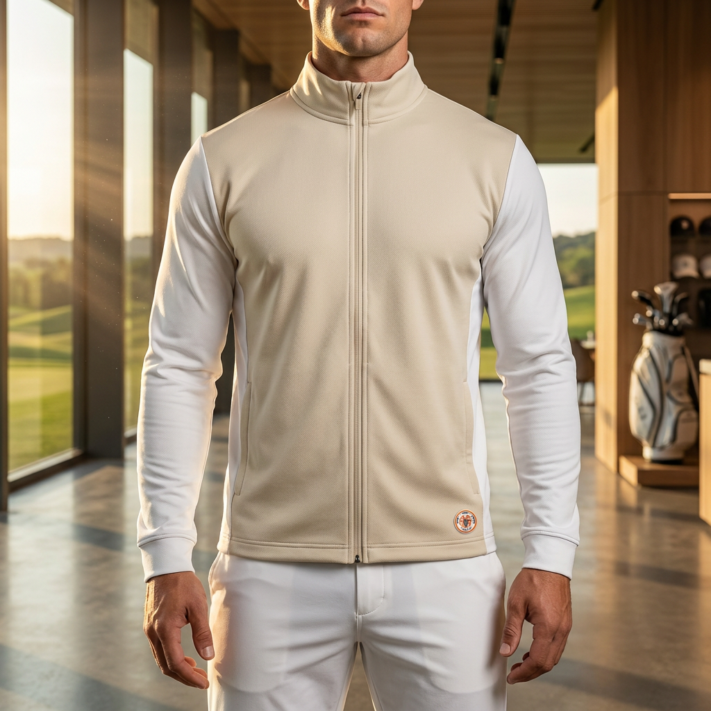 Sudadera Performance con Corte en Hombros y Cierre Medio y Manga Larga - NVRSFT®