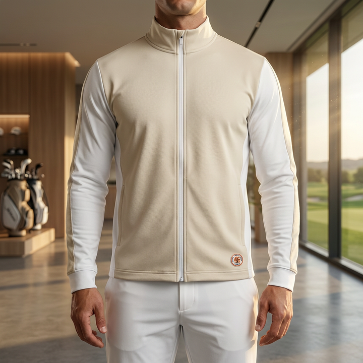 Sudadera Performance con Corte en Hombros y Cierre Medio y Manga Larga - NVRSFT®