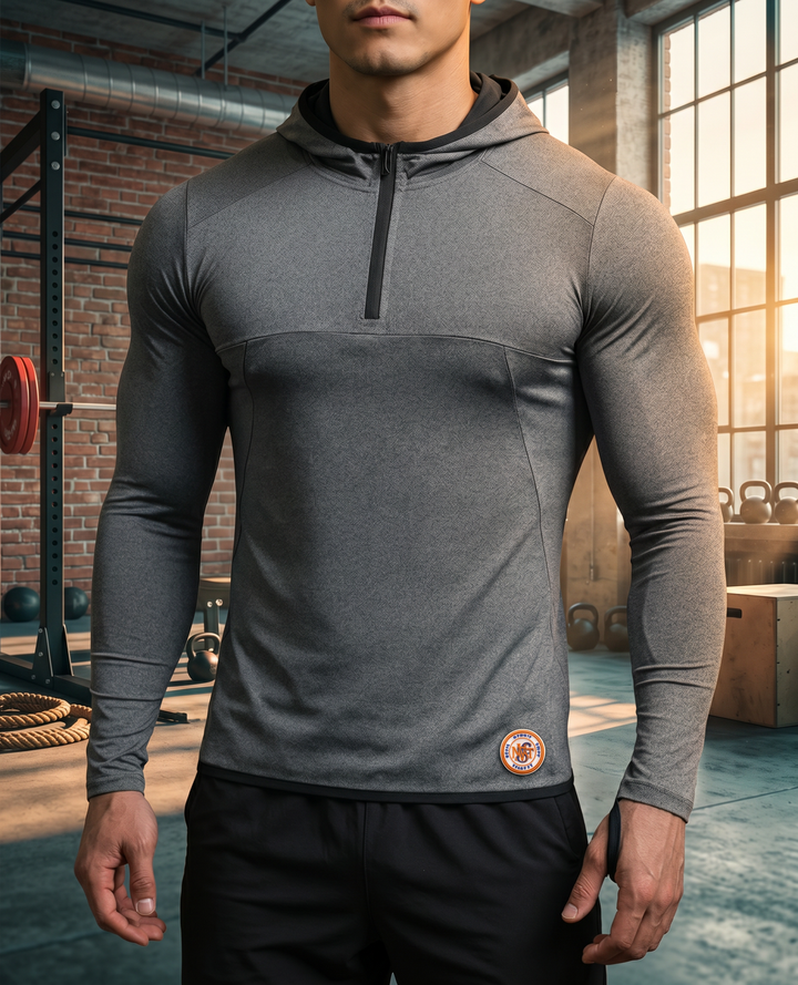 Sudadera Técnica con Capucha y Manga Larga Activa - NVRSFT®