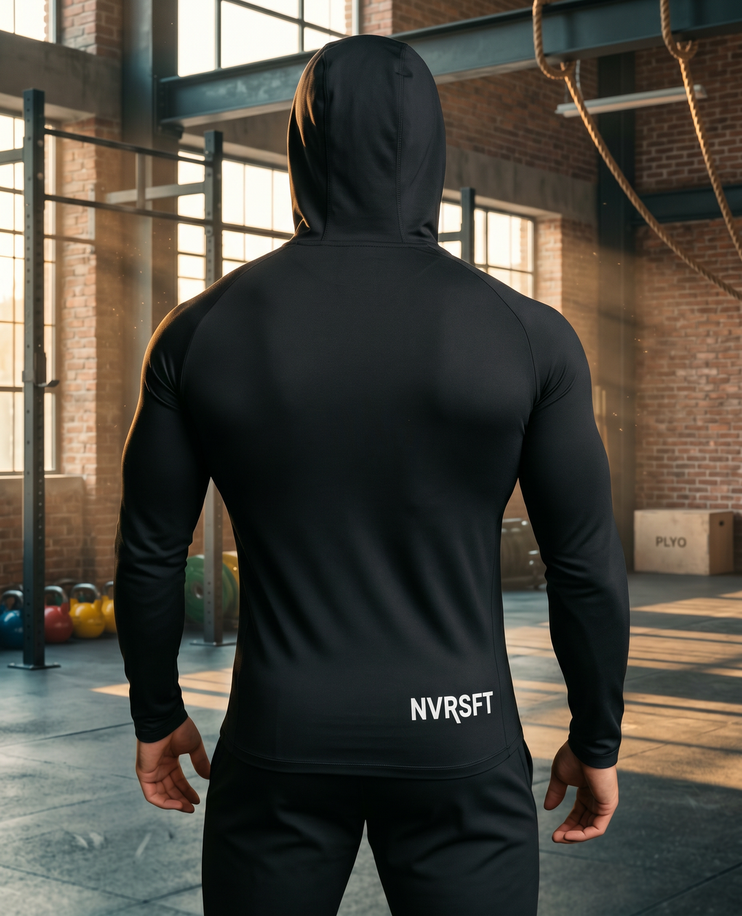 Sudadera Técnica con Capucha y Manga Larga Activa - NVRSFT®