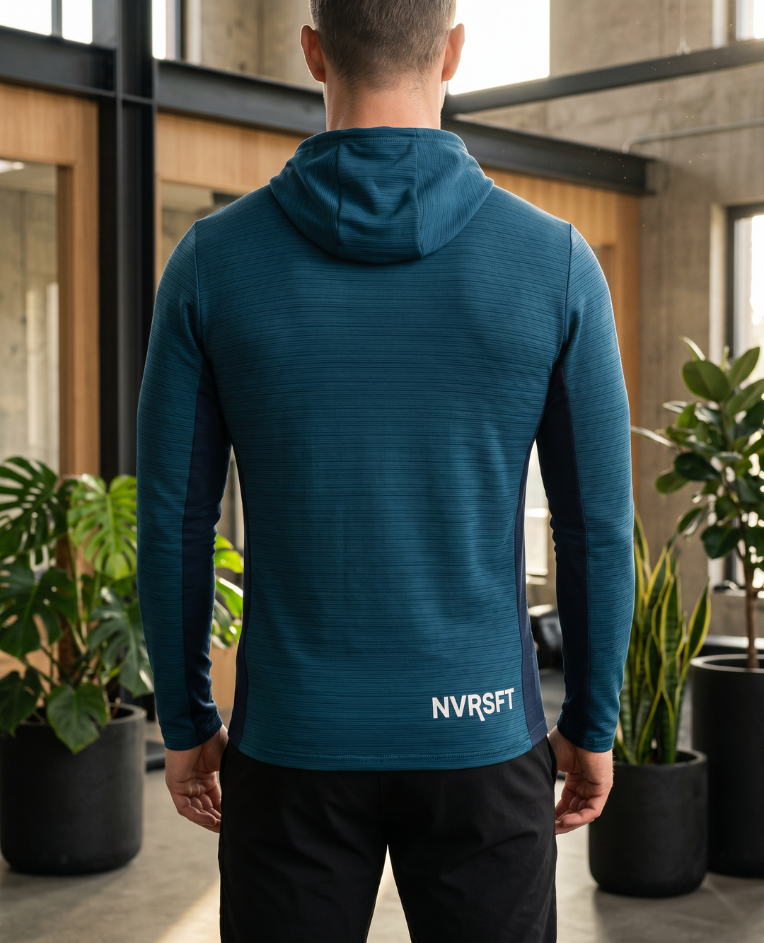 Sudadera con Capucha de Manga Larga Secado Rápido Performance - NVRSFT®