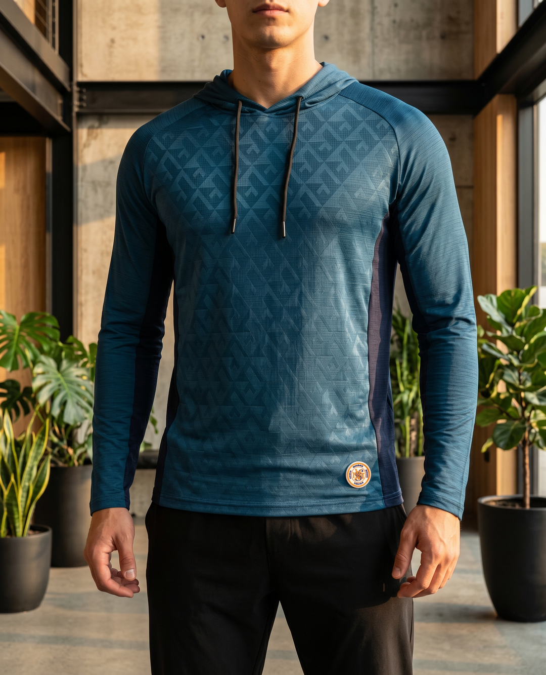 Sudadera con Capucha de Manga Larga Secado Rápido Performance - NVRSFT®