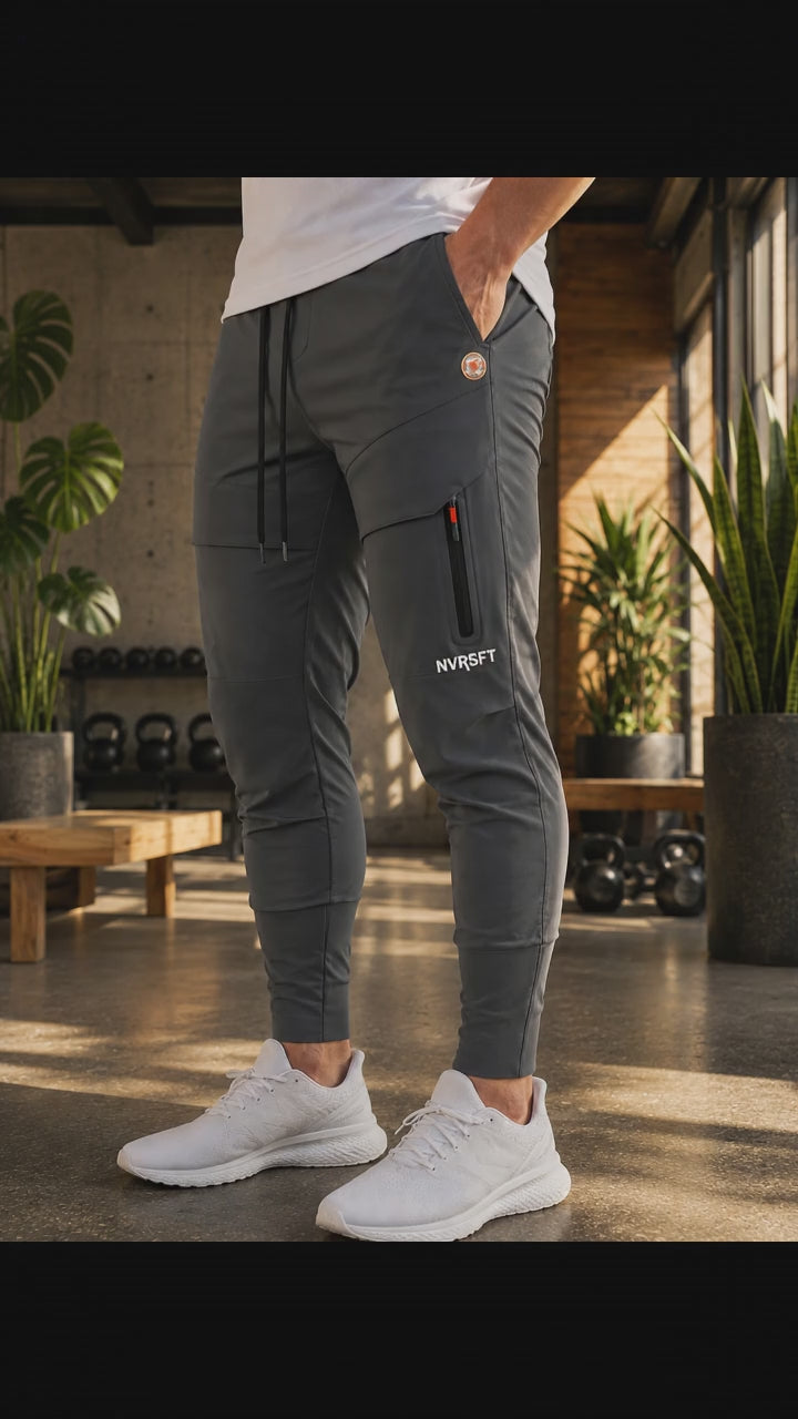 Pantalones deportivos cargo active jogger Stay Cool de rib alto - NVRSFT®